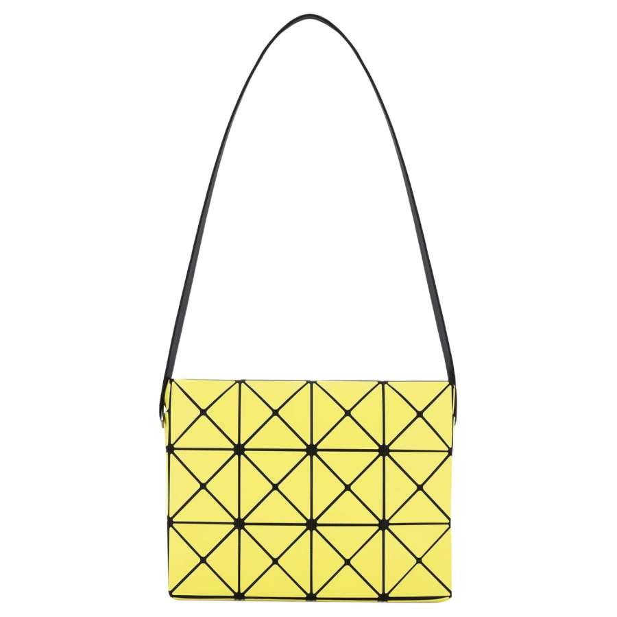 ISSEY MIYAKE Cuboid Polyvinyl Chloride Resin & Polyester Crossbody Bag, Shoulder Bag Women's Yellow