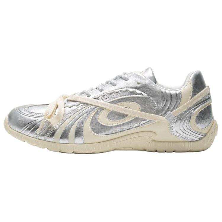 OLD ORDER Abrasion Resistant Lightweight Low top German Army Trainers Women's Electronic Silver