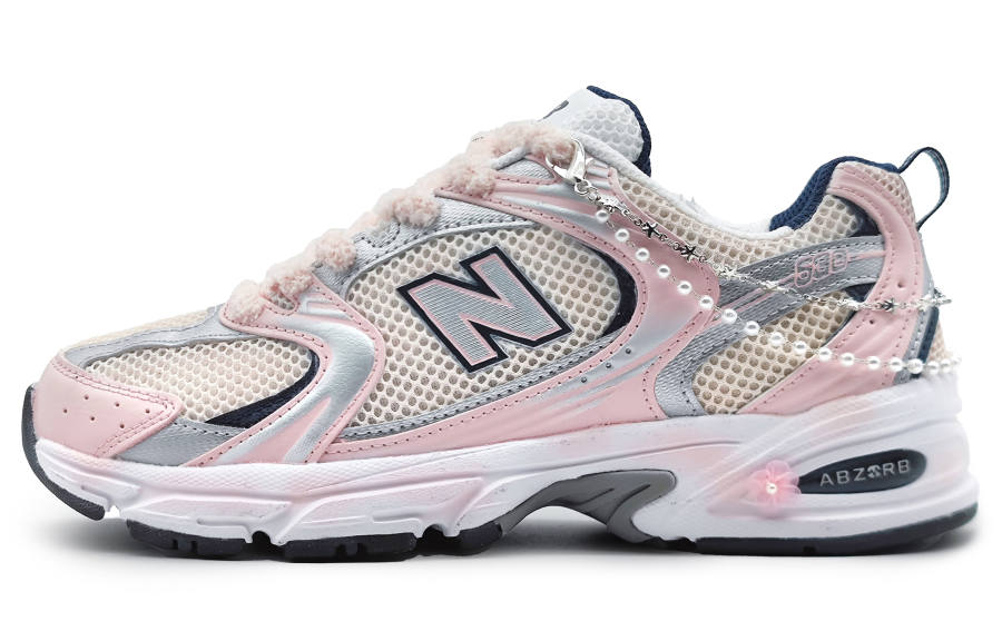 New Balance New Balance NB 530 Slip Resistant Slip Resistant Low top Running Shoes Unisex Silver Pink
