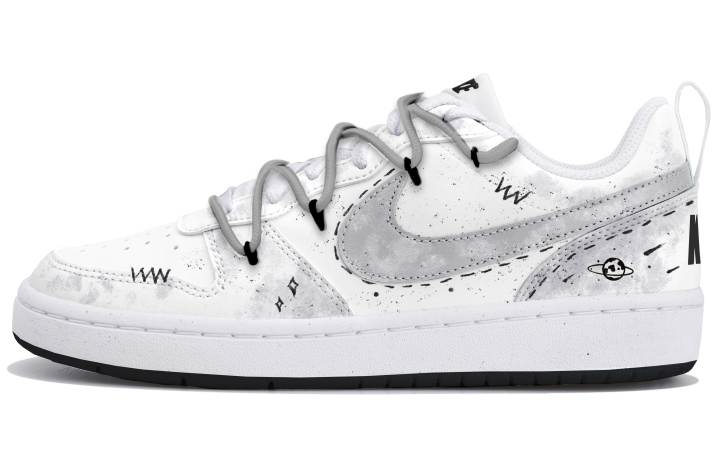 Nike Nike Court Borough 2 Low top Skateboard Shoes Women's Gray