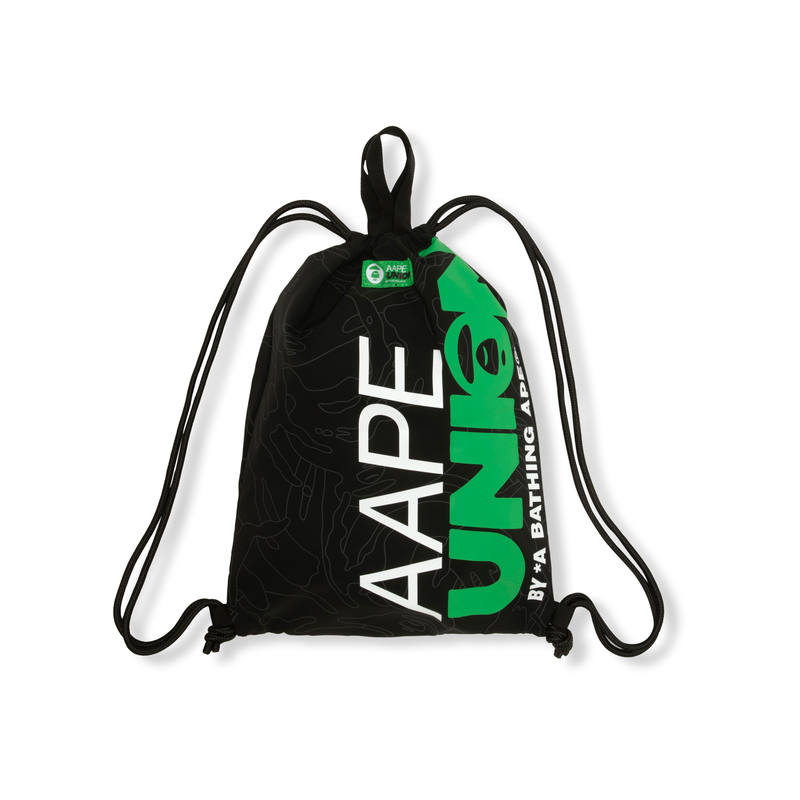 Aape Aape Drawstring Closure Polyester Backpack Regular Unisex Black