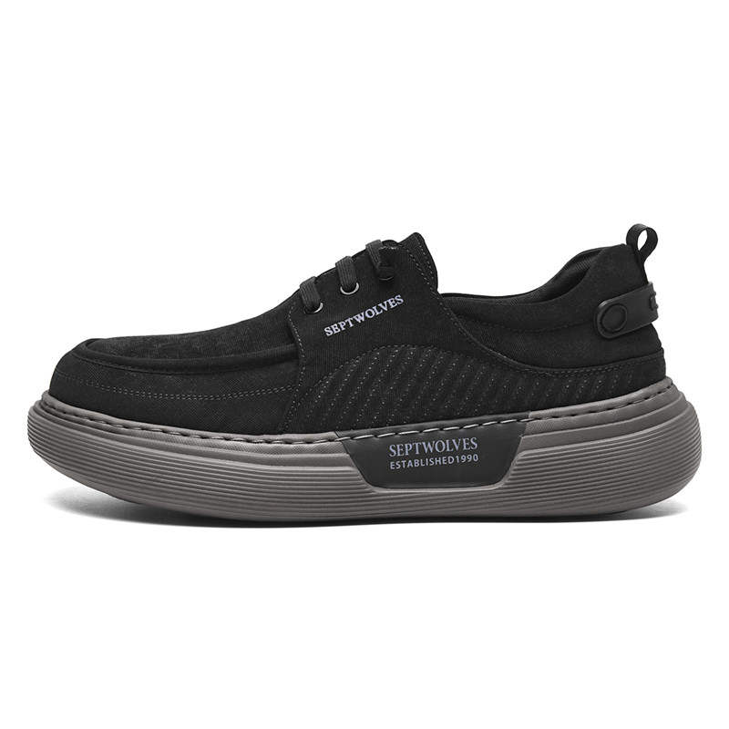 SEPTWOLVES Height Increasing Abrasion Resistant Breathable Slip Resistant Low top Casual Shoes Men's