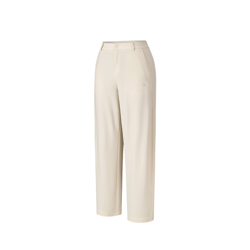 Anta Knitted Sweatpants Women's Snow Cherry White