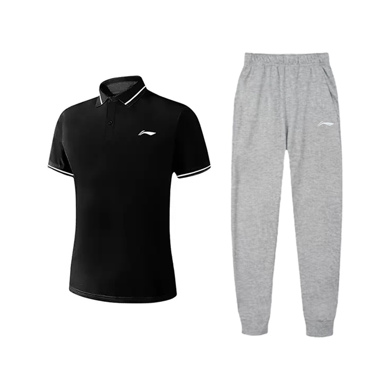 Li-Ning Li Ning Casual Sportswear Unisex Black+Heather Gray