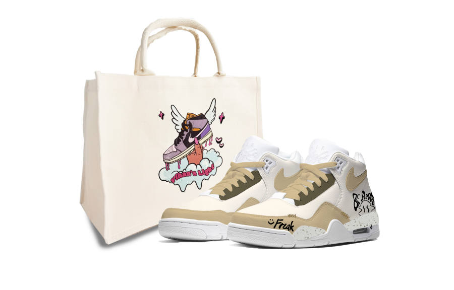 Nike Nike Flight Legacy Mid top Vintage Basketball Shoes Unisex White