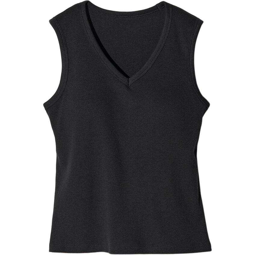 UNIQLO SS26 Tank Tops Women's Black V Neck Other