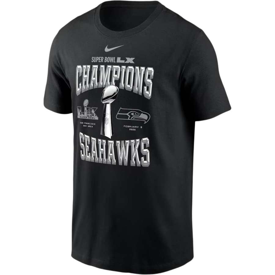 Nike Nike NFL Seattle Seahawks Super Bowl LX Champions Trophy Collection T Shirt Men's