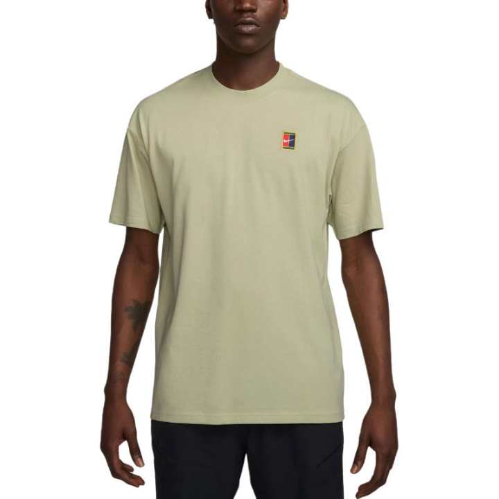 Nike Nike Court T Shirts Men's Green Crew Neck