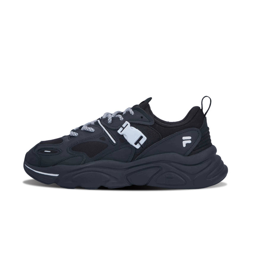 FILA Mars 2 Mars 2.0 Black Domain Snow Buckle Low top Casual Shoes Men's Black White