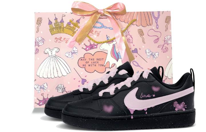 Nike Nike Court Borough Low top Skateboard Shoes Women's Pink