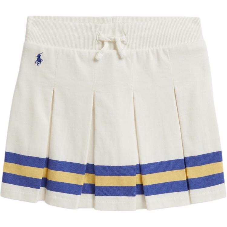 Polo Ralph Lauren Embroidery Print Stripes Moderate Skirt Summer Kids'