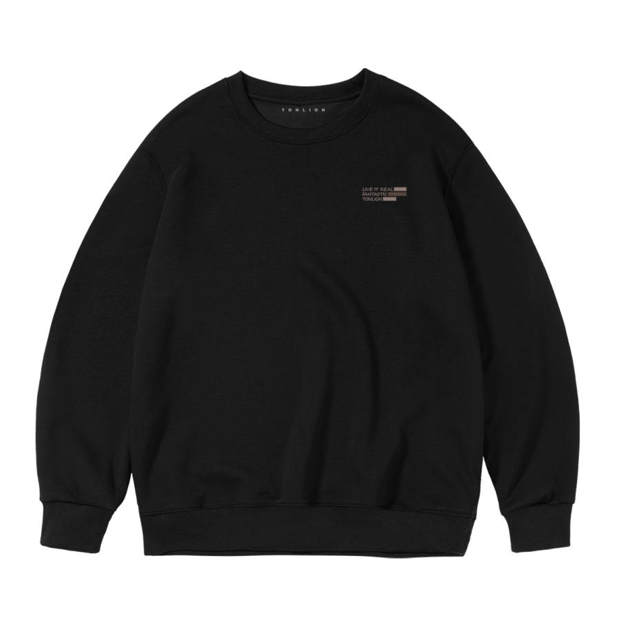 Tonlion Sweatshirts Unisex Crew Neck Moderate Regular