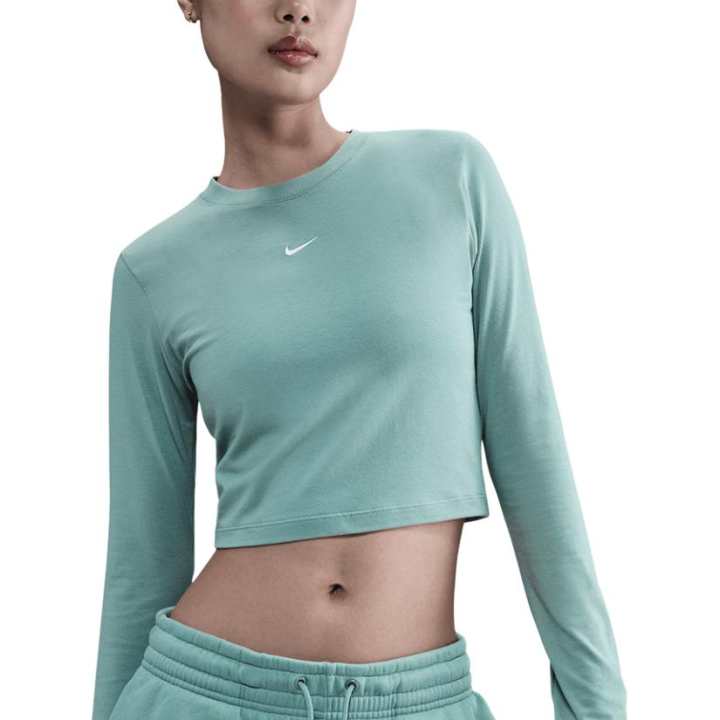 Nike Nike Crop Tops Women's Green Crew Neck Moderate