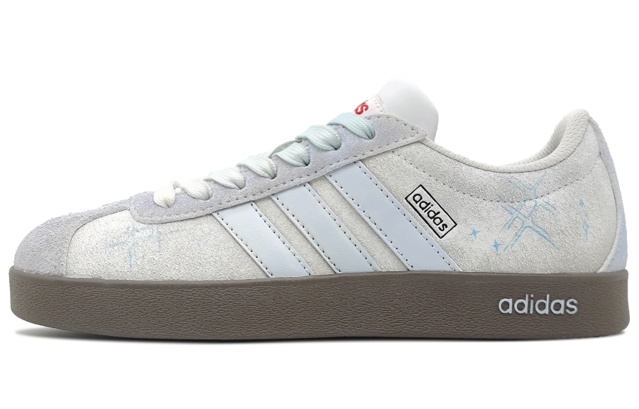 Adidas Adidas Vl Court Classic Dusty Blue Star Trail Cushioning Slip Resistant Low top Skateboard Shoes Unisex Blue Gray