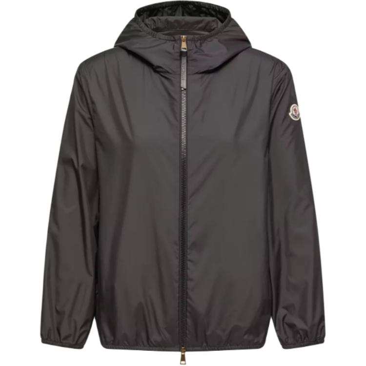 Moncler Moncler Logo Patch Zip-Up Hooded Jacket