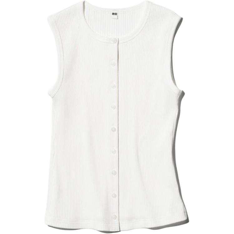 UNIQLO Tank Tops Women's White Other