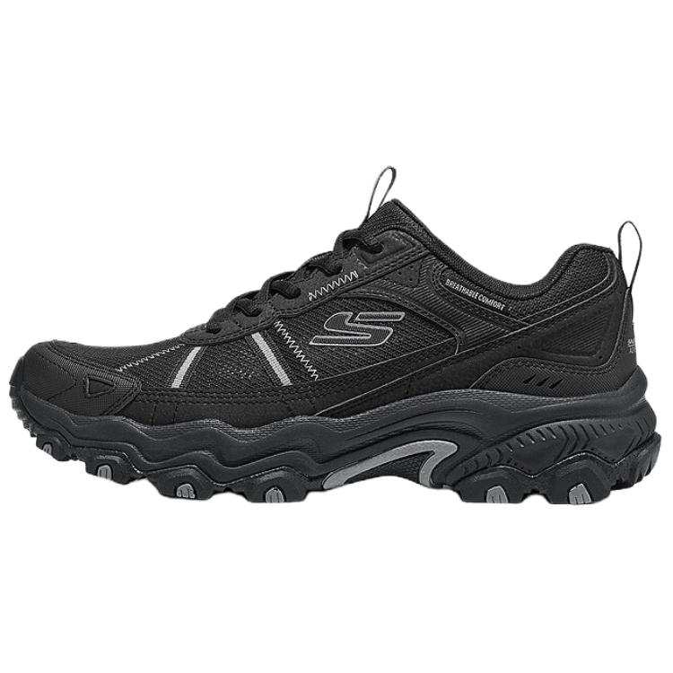 Skechers OUTDOOR Abrasion Resistant Low top Mountaineering Hiking Shoes Men's All Black