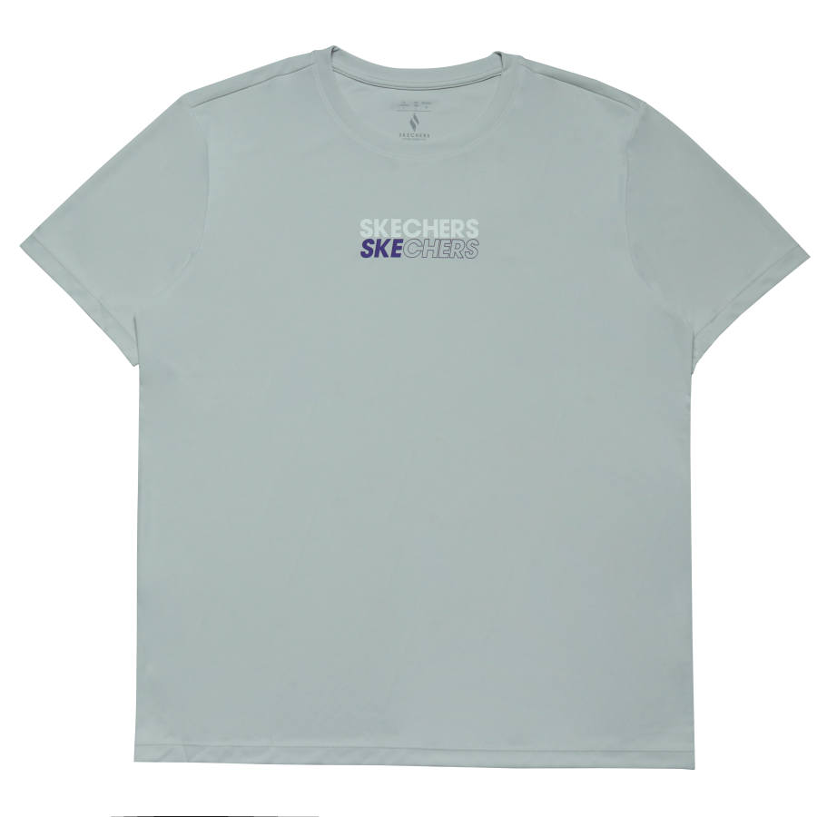 Skechers T Shirts Unisex Lunar Gray Crew Neck