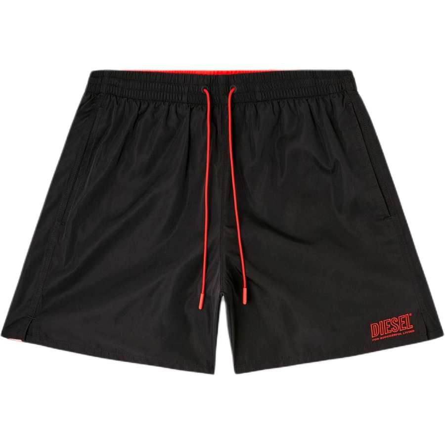 DIESEL Diesel drawstring logo-detail swim shorts