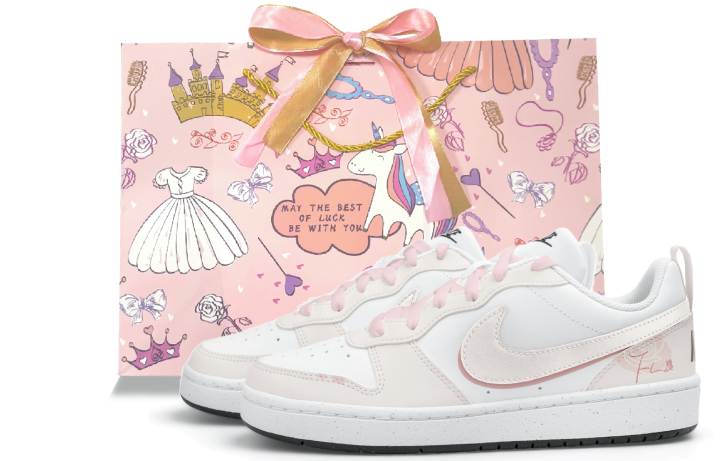 Nike Nike Court Borough 2 Low top Skateboard Shoes Women's Beige Pink