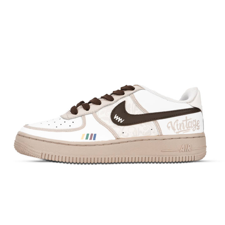Nike Nike Air Force 1 Air Force 1, European Vintage Leather Abrasion Resistant Slip Resistant