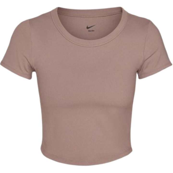 Nike Nike Dri Fit T Shirts Women's Mink Brown Crew Neck