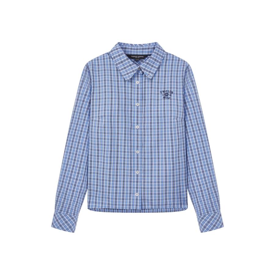 Teenie Weenie Shirts Women's Blue Lapel