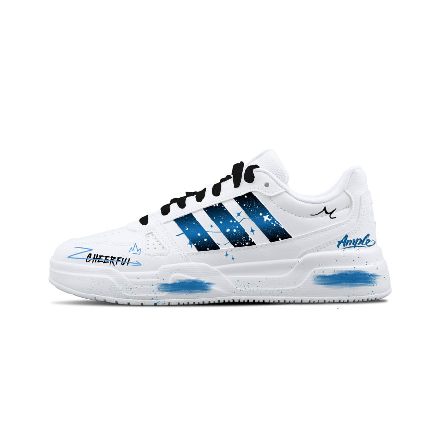 Adidas Adidas LITE BALLER PU Dreamy Nebula, Great Dreamer Abrasion Resistant Lightweight Slip Resistant Low top
