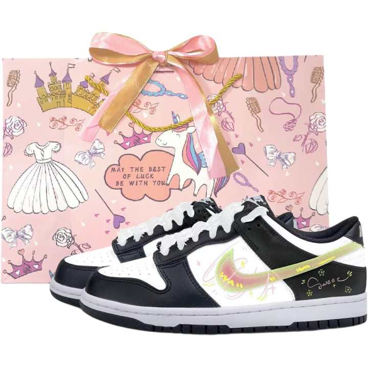 Nike Nike Dunk Low top Skateboard Shoes Black Teenagers