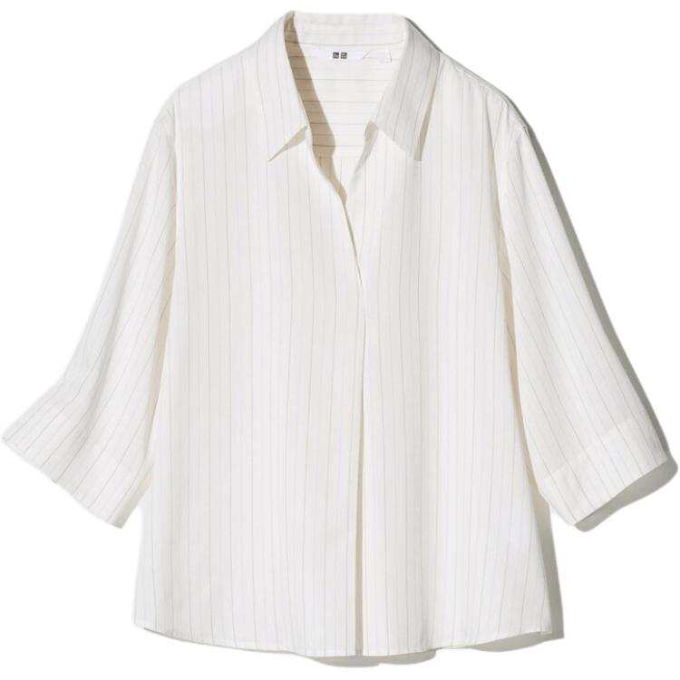 UNIQLO Shirts Women's Ivory Lapel