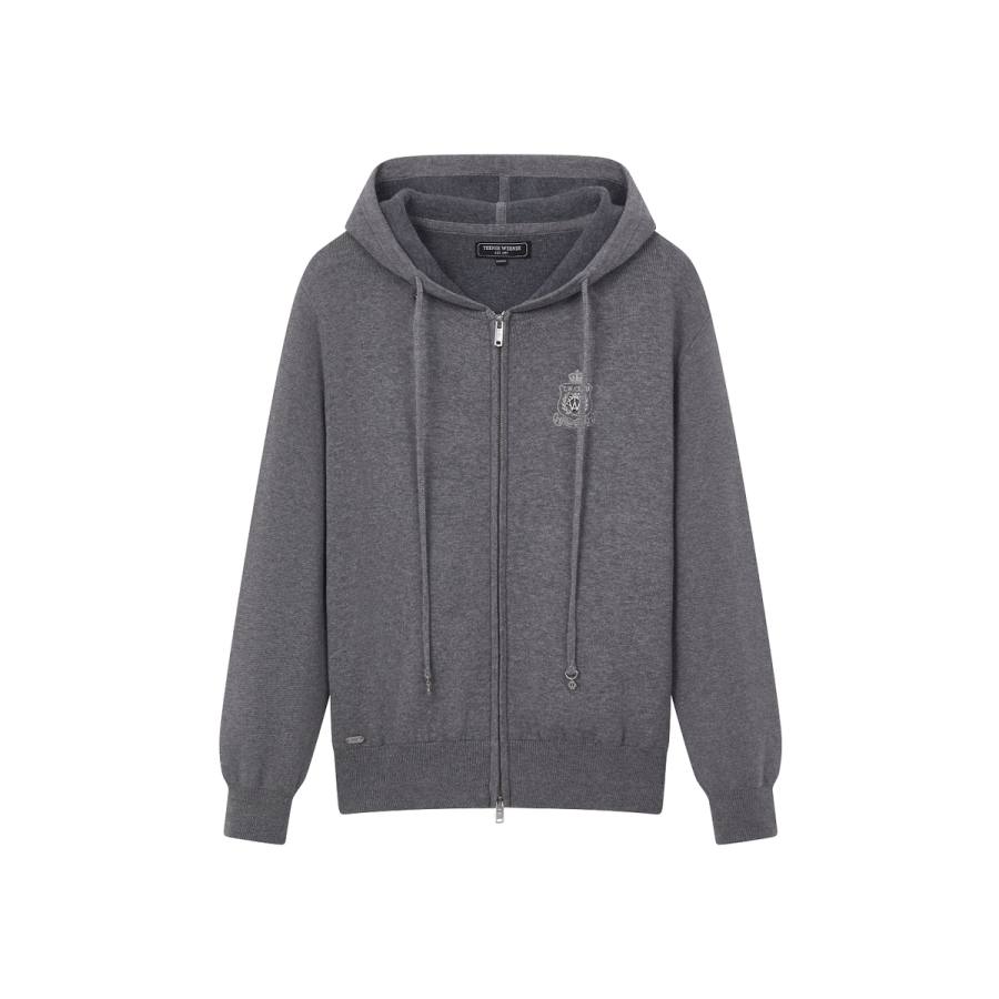 Teenie Weenie Knitwear Women's Gray Hooded Moderate