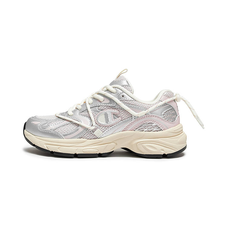 Champion Champ Roaming 1 Low top Casual Shoes Unisex Silver White/Pink Frost
