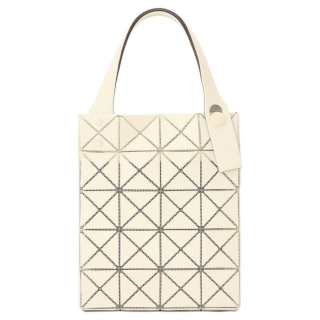 ISSEY MIYAKE Prism Polyvinyl Chloride Resin & Polyester Tote Handbag Mini Unisex Ivory