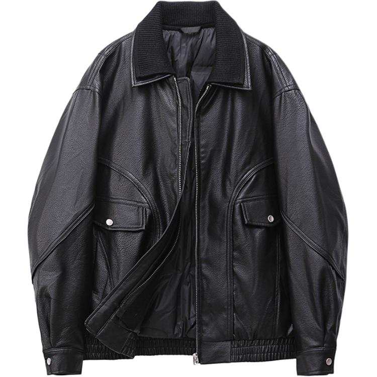 YALU Down Jackets Men's Black Lapel Moderate Other