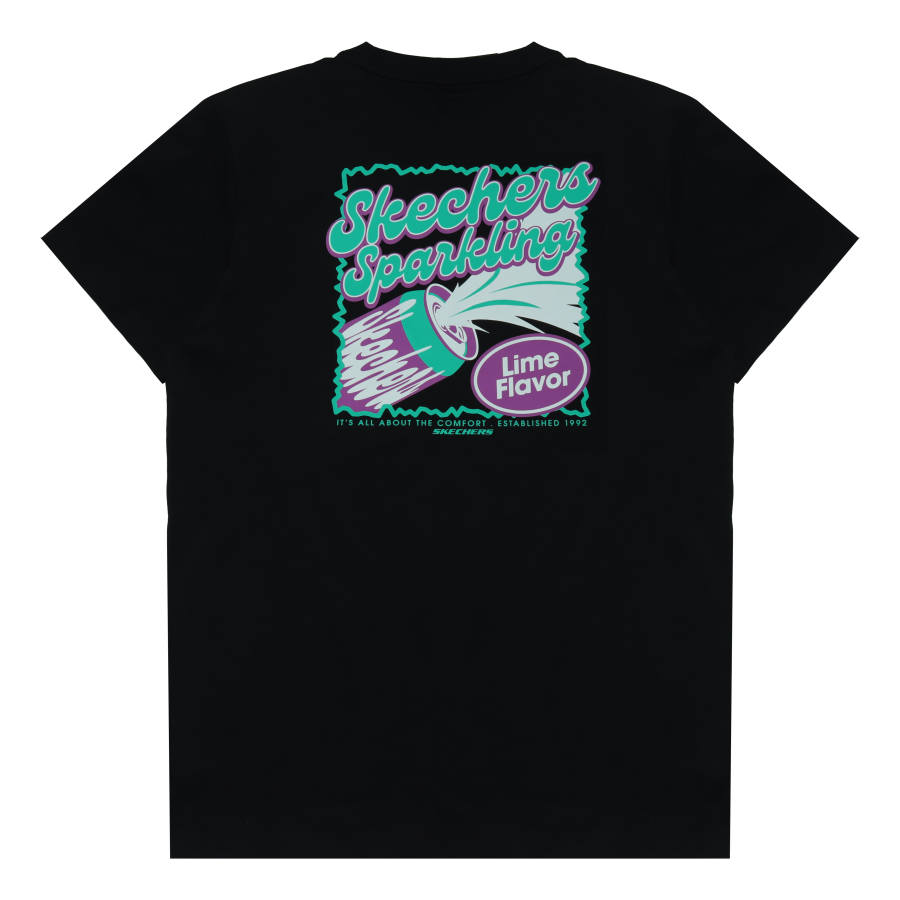 Skechers T Shirts Unisex Carbon Black Crew Neck
