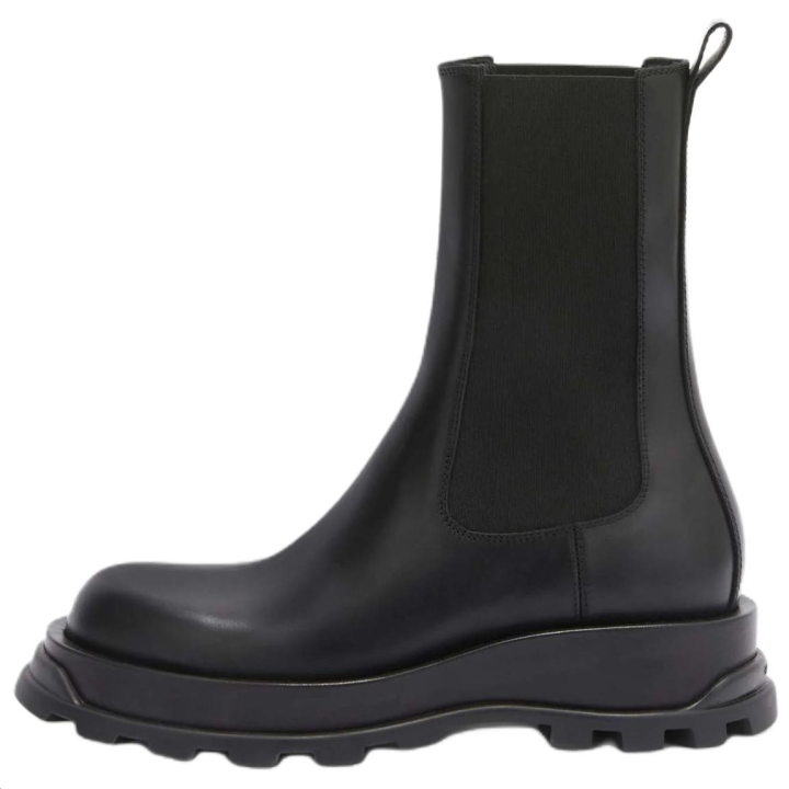 JIL SANDER JIL SANDER Calfskin Short Chelsea Boots Women's Black