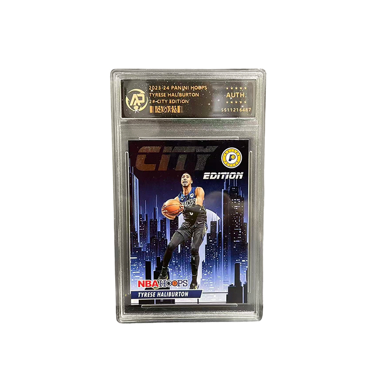 PANINI Hoops Haliburton, The Old Man Of The Walkers, Blue City Teca, Classic Collection Graded Cards 1 Pc