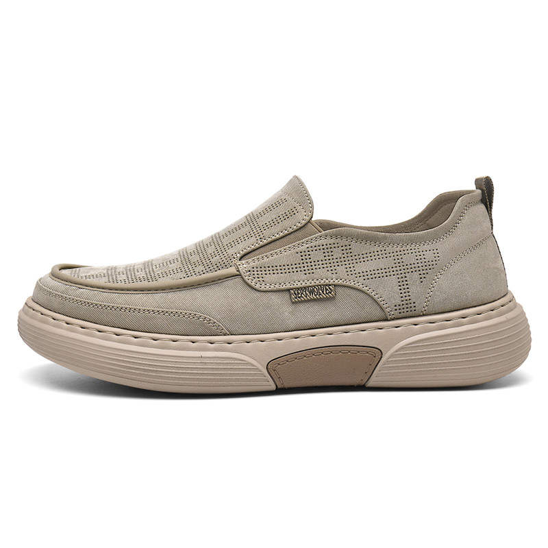 SEPTWOLVES Driving Slip on Old Beijing Shoes Traditional Cloth Shoes Low top Men's Box