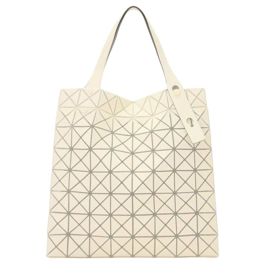 ISSEY MIYAKE Prism Polyvinyl Chloride Resin & Polyester Handbag Women's Ivory