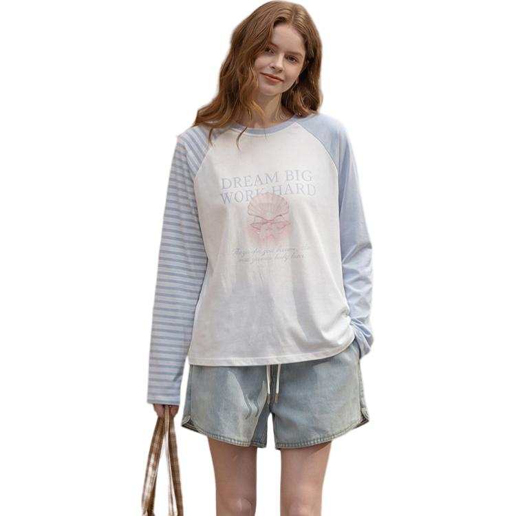 Tonlion Raglan Sleeve T Shirt Women's