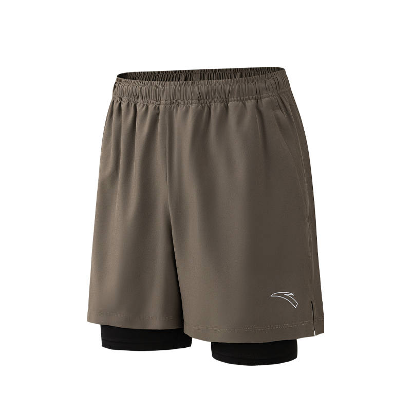 Anta Casual Shorts Men's Gray Brown