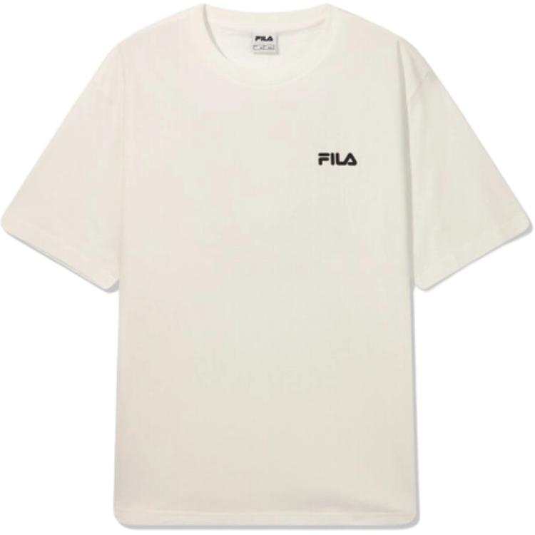 FILA T Shirts Unisex White Crew Neck