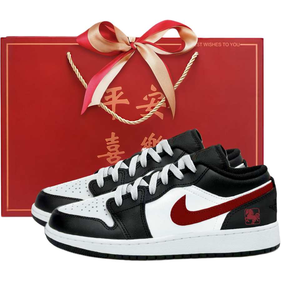Jordan Jordan Air Jordan 1 Low top Children's Basketball Shoes Black Teenagers