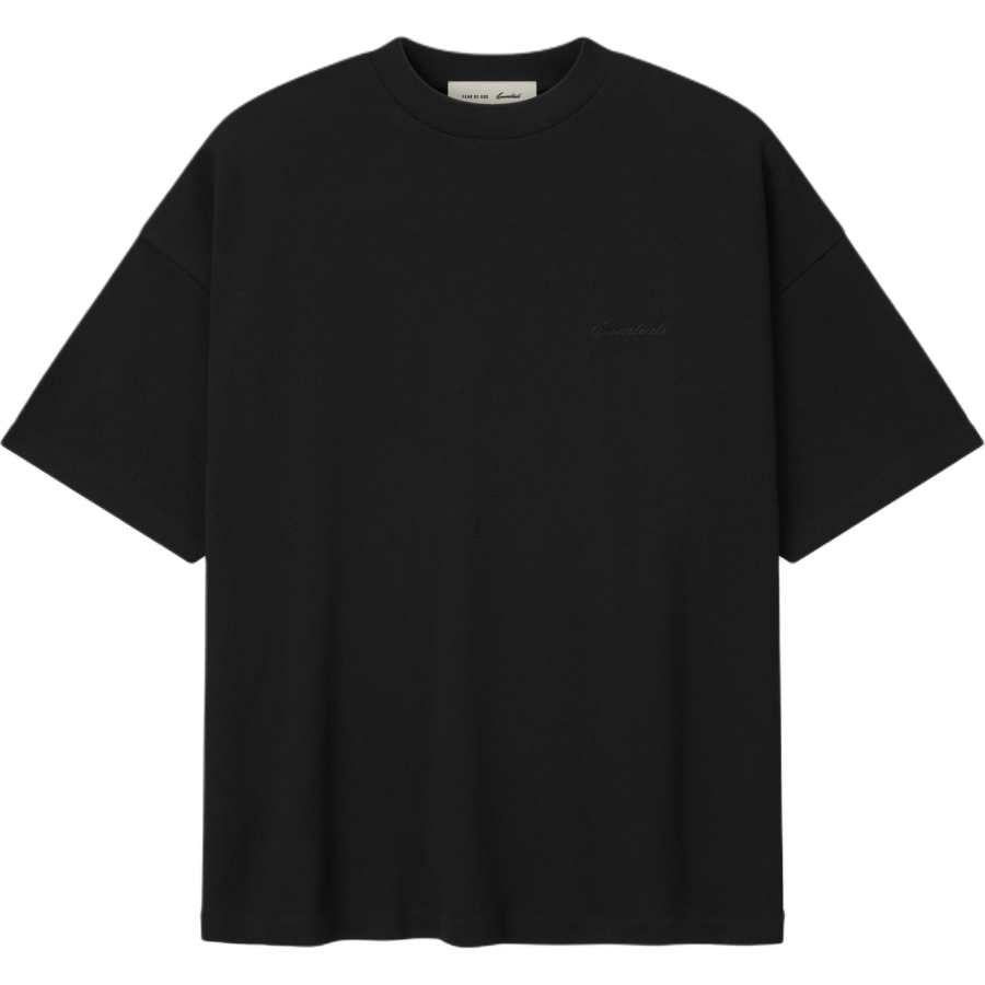 Fear Of God Essentials SS26 SIGNATURE 90'S SHORT SLEEVE TEE VINTAGE BLACK T Shirt Men's