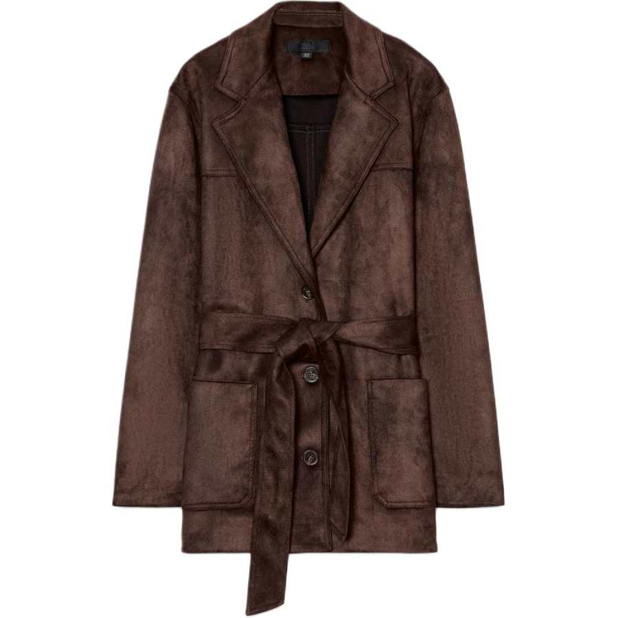 ZARA Jackets Women's Dark Brown Lapel Moderate Other
