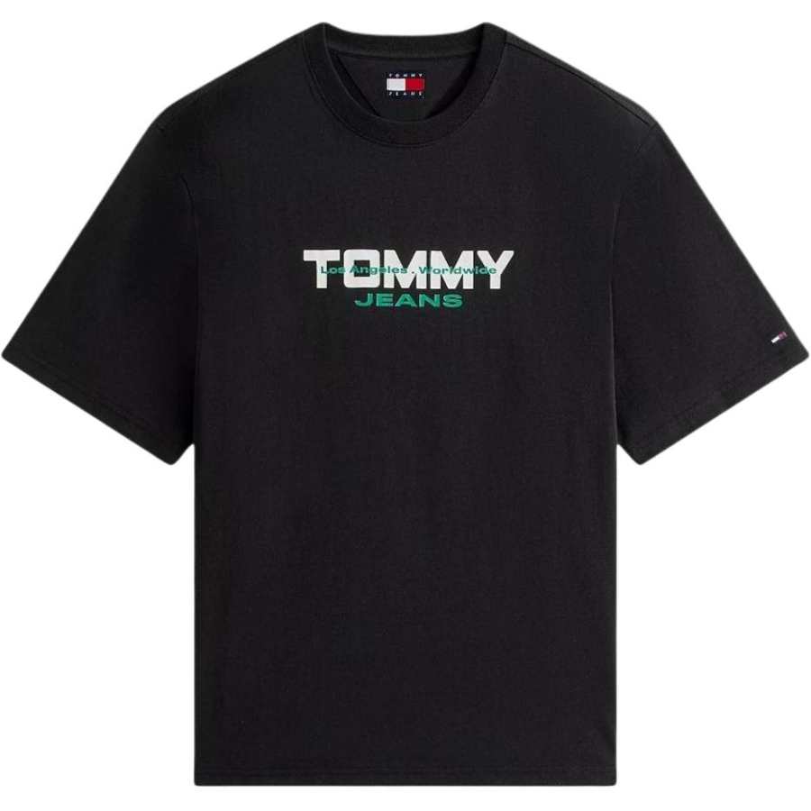 Tommy Hilfiger T Shirts Men's Black Crew Neck
