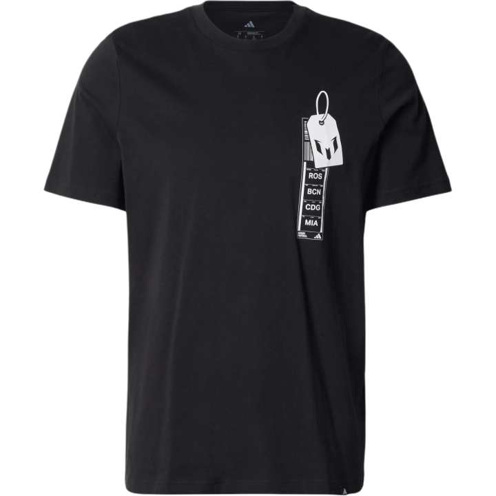 Adidas Adidas Messi T Shirts Men's Black Crew Neck
