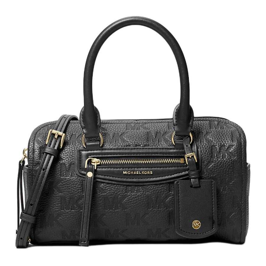 MICHAEL KORS Jet Set Travel Cow Leather Handbag Mini Women's Black