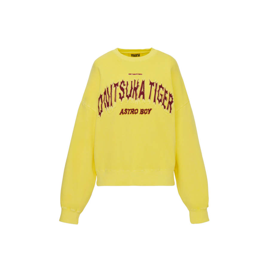 Onitsuka Tiger ASTROBOY WS SWEAT TOP Sweatshirt Women's Light Yellow