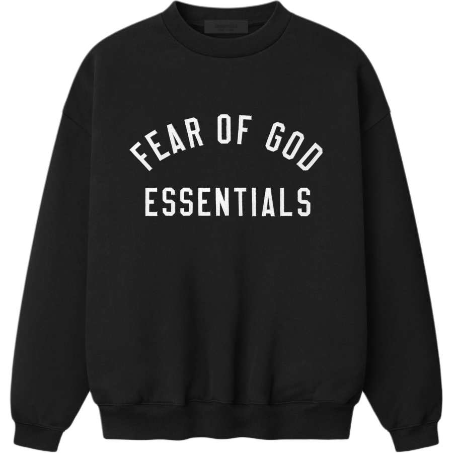 Fear Of God Essentials SS26 90'S CREWNECK SWEATSHIRT VINTAGE BLACK Sweatshirt Unisex